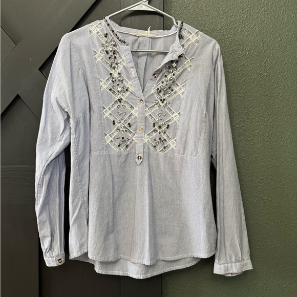 Anthropologie Floreat Jeweled Long Sleeve - Picture 2 of 8